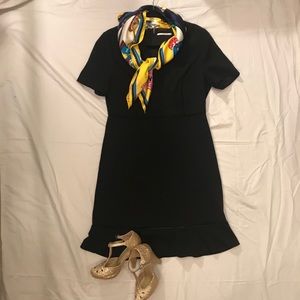 Black Tahari short-sleeve dress